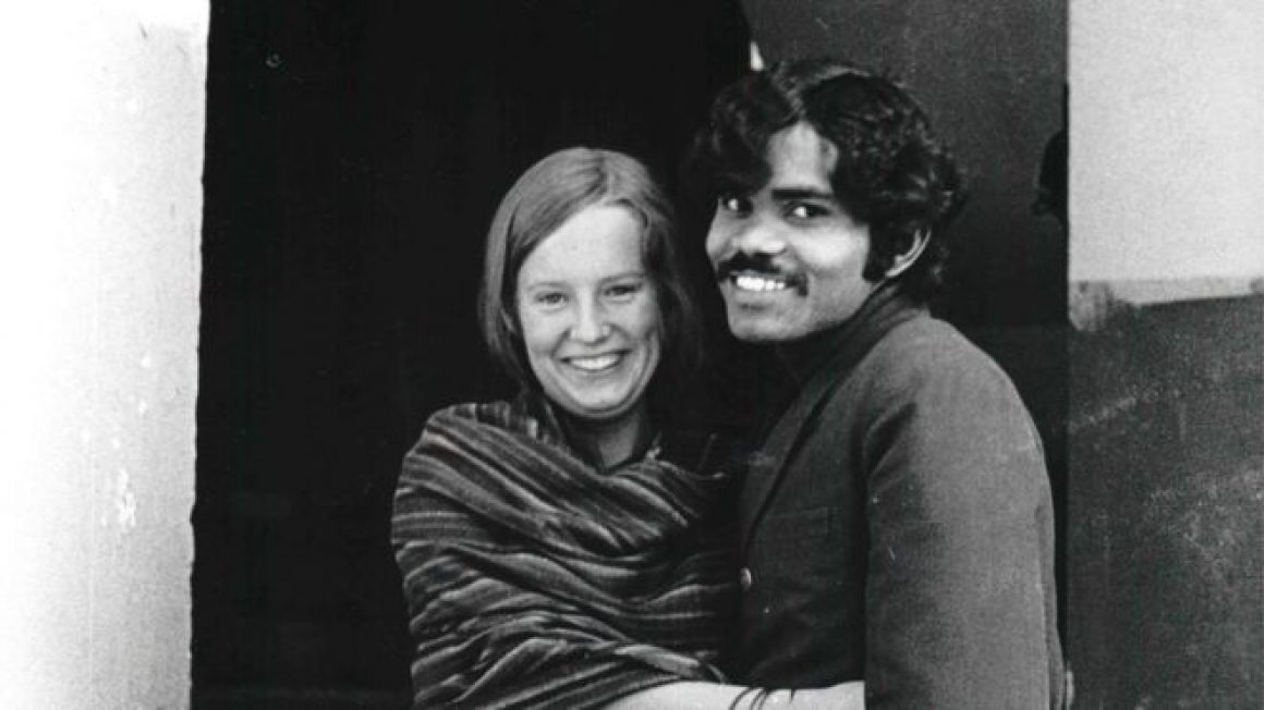 PK Mahanandia and his wife
