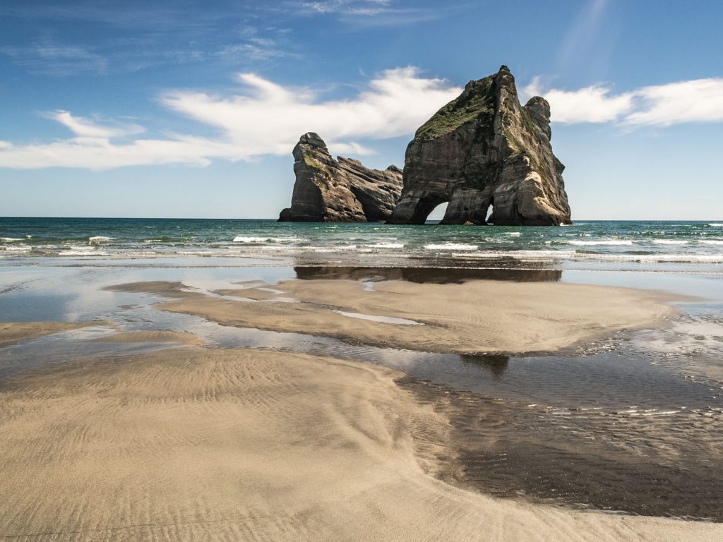 Archway-Islands-Wharariki-beach-New-Zealand