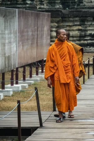 Buddhist-Monks-at-Angkor-Wat-Cambodia