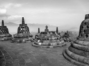 Budha-in-the-bells-of-Borobudur-Java-Indonesia