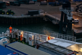 Docking-Ferry-Rotterdam-port-Netherlands
