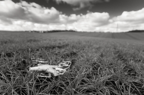 Downed-drone-in-famers-field-Basingthorpe-Rotherham-England