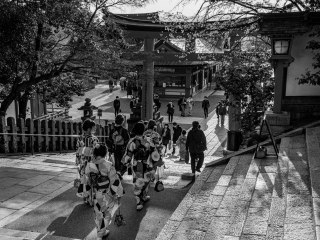 Girls-in-Kimono-on-steps-Fushimi-Inari-Shrine-Kyoto-Japan