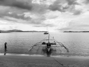 Man-and-Banka-Port-Barton-Palawan-Philippines