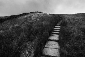 Pathway-up-Penyghent--Yorkshires-three-peaks-England
