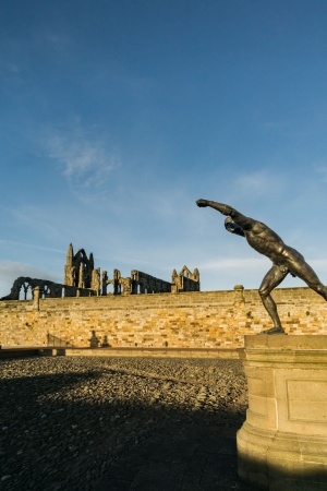 Sculpture-at-Whitby-Abbey-North-Yorkshire-Coast-England