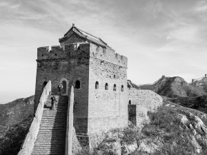 Steps-up-to-Watchtower--the-Great-Wall-of-China