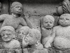 Stone-relief-Borobudur-Java-Indonesia