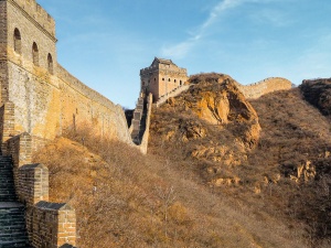 Two-watchtowers-on-the-Great-Wall-of-China