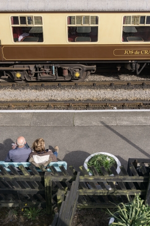Waiting-Levisham-Railway-Station-North-York-Moors-England