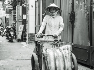 Woman-with-handcart-Ho-Chi-Minh-City-Vietnam