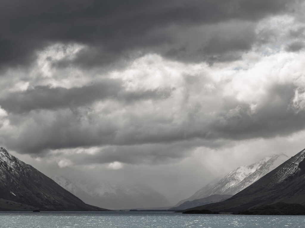 Lake Coleridge shore, New Zealand