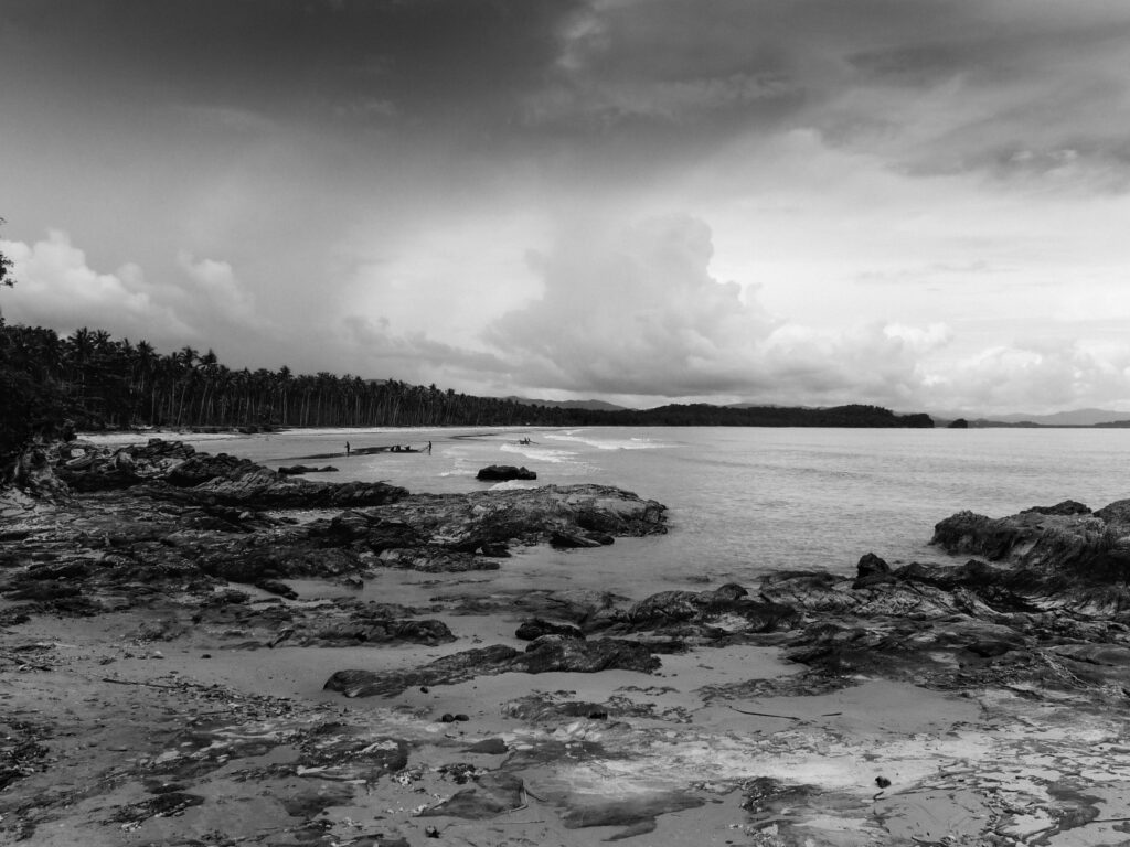 Deserted beach San Vicente Palawan Philippines