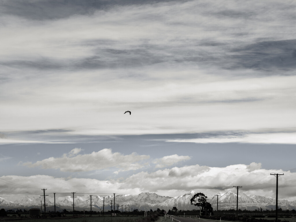 To the Southern Alps New Zealand