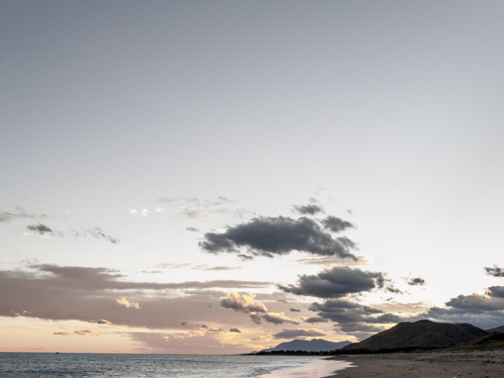 Volcanic beach, South Island, New Zealand