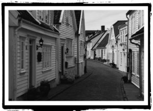Monochrome Streets of Stavangar Norway