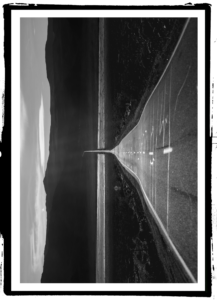 Monochromatic Highway Horizon Death Valley California USA